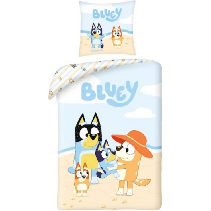 Bluey Bettwäsche-Set für Kinder – Bettbezug 140x200 cm + Kissenbezug 60x70 cm – Bild 2