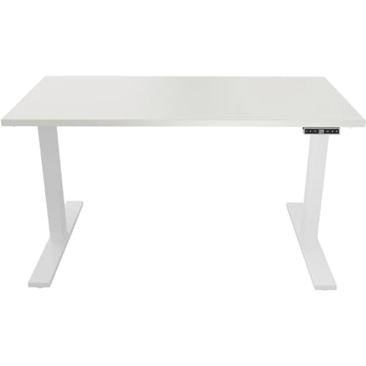 Höhenverstellbarer Schreibtisch E-WonderTech, EWT1808005, Platte 005 weiß, Gestell 333 schwarz, H 630-1280 x B 1800 x T 800 – Bild 1