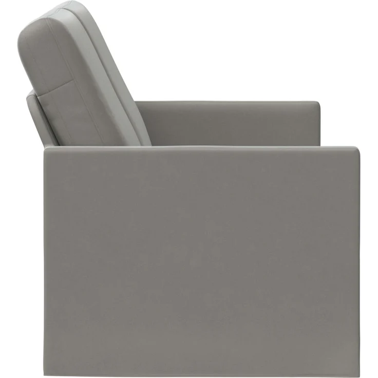 vidaXL 2-Sitzer Sofa Hellgrau 130 x 81 x 82 cm Samt (V) 42041054 – Bild 3