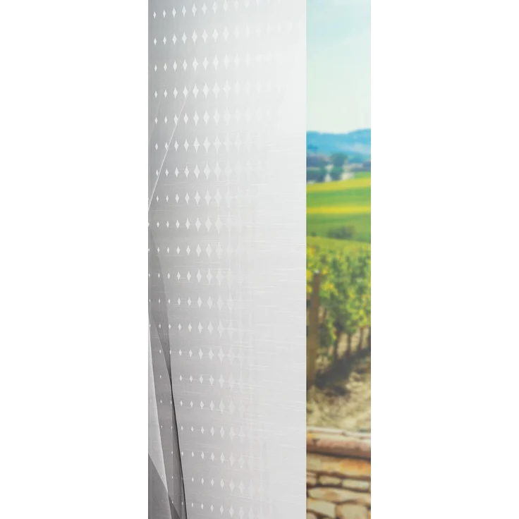 Lysel Schiebegardine Abstraktia in Grau, in der Größe (BxH) 60x245 cm – Bild 2