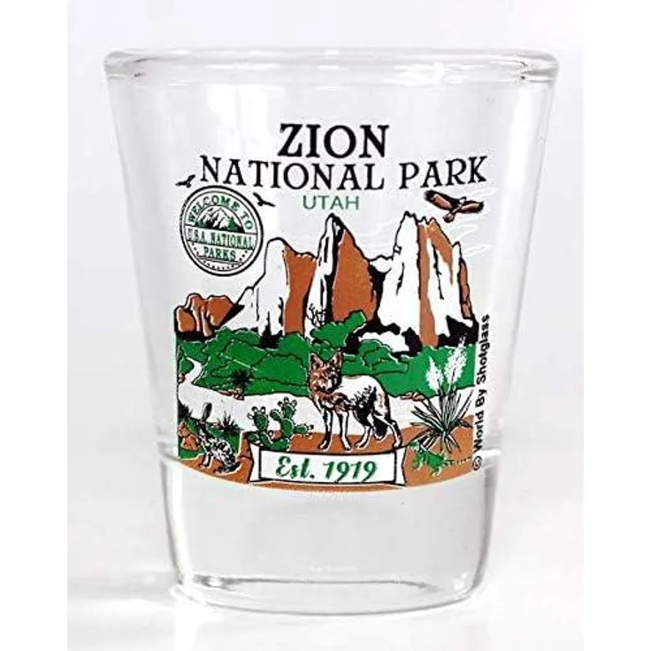 Zion Utah National Park Series Collection Shot Glas