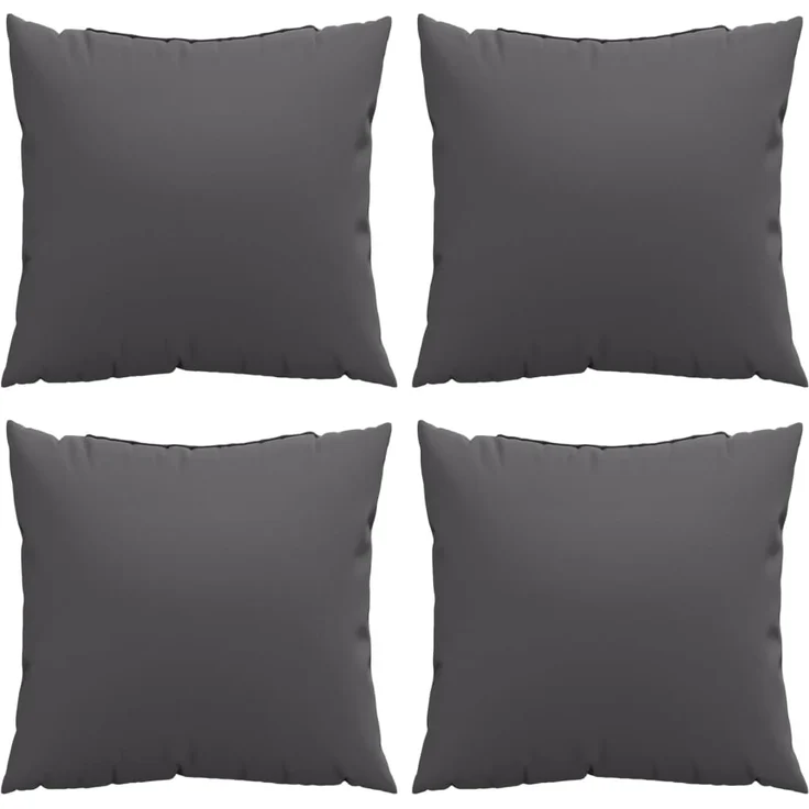 vidaXL Sofakissen 4 Stk. Anthrazit 40x40 cm Stoff – Bild 3