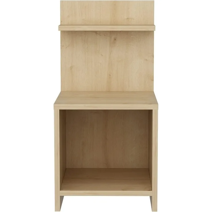 Calicosy Nachttisch mit 1 Fach Holzdekor Eiche H72 cm – ULLMAN - Helles Holz