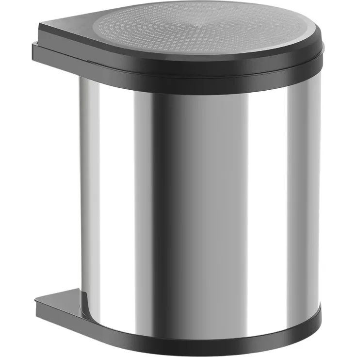 HAILO 3515031 Abfallsorter 15 Liter MONO 15 ab 40 cm Schrankbreite, scharz/edelstahl