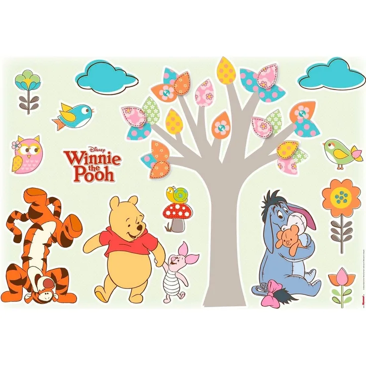 Komar Deco-Sticker Winnie Pooh Nature Lovers