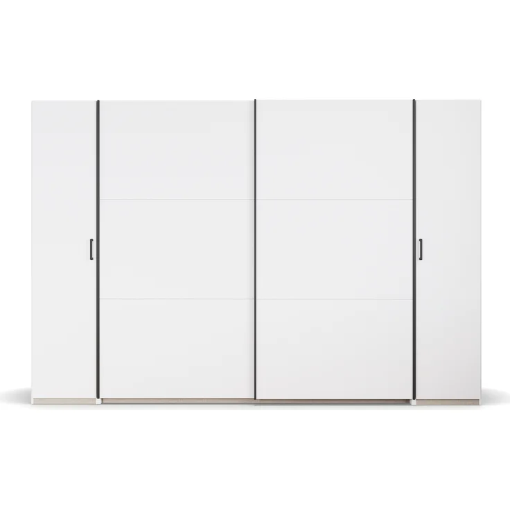 rauch Kleiderschrank, Dreh- und Schwebetürenschrank KRONACH, 4-türig, Alpinweiß, 311 x 210 x 59 cm – Bild 2