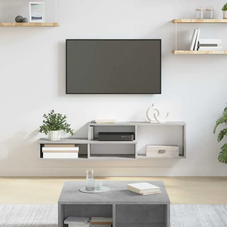 Wand-TV Stand, TV-Regal 120x25x28,5cm Holzwerkstoff