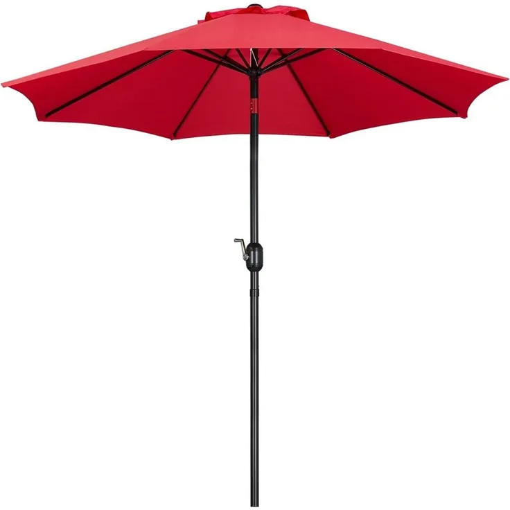 Yaheetech Sonnenschirm ∅ 223/270/294/327 cm, Gartenschirm mit Kurbel, Neigbar, UV Schutz 50+