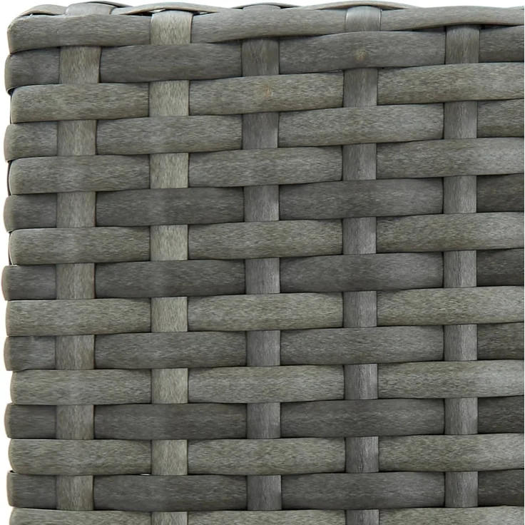 vidaXL Garten-Barhocker mit Kissen 2 Stk. Grau Poly Rattan 316669 – Bild 6