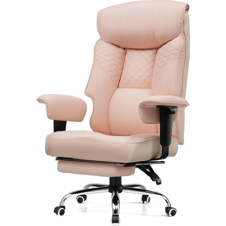 COMHOMA Bürostuhl Gaming Stuhl für Große und Schwere Personen bis 180 kg, ergonomischer Bürostuhl 3D Sitzkissen, verstellbar mit Fußstütz