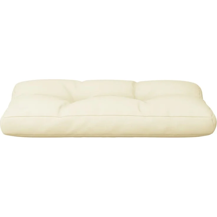 vidaXL Palettenkissen Creme 70 x 40 x 12 cm Stoff – Bild 4