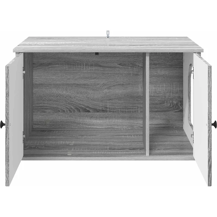 vidaXL Katzenhaus Graues Sonoma 85 x 55 x 50 cm Holzwerkstoff 8000731 – Bild 6