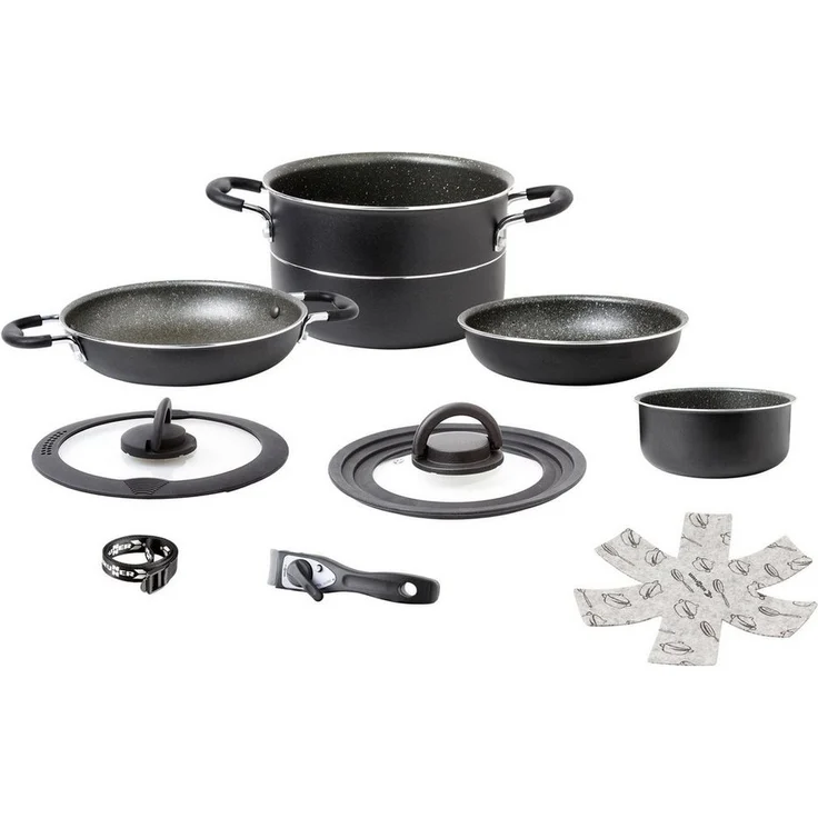 BRUNNER Topf-Set Alu Koch Set Pirate Ø24 Camping Outdoor, Koch Geschirr Küche Topf Pfanne – Bild 5