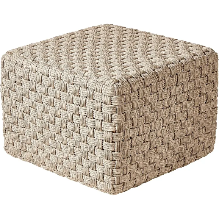Pouf NALLI Taupe 50 cm 50 cm
