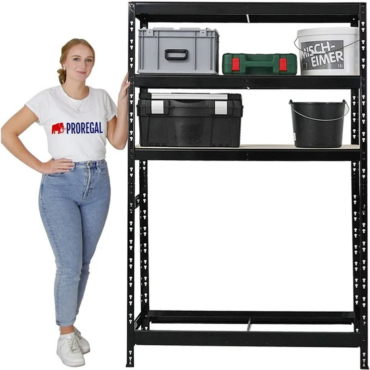 PROREGAL® Schwerlastregal Reifenregal Tiger, HxBxT 180x130x50cm, bis zu 12 Reifen – Bild 2