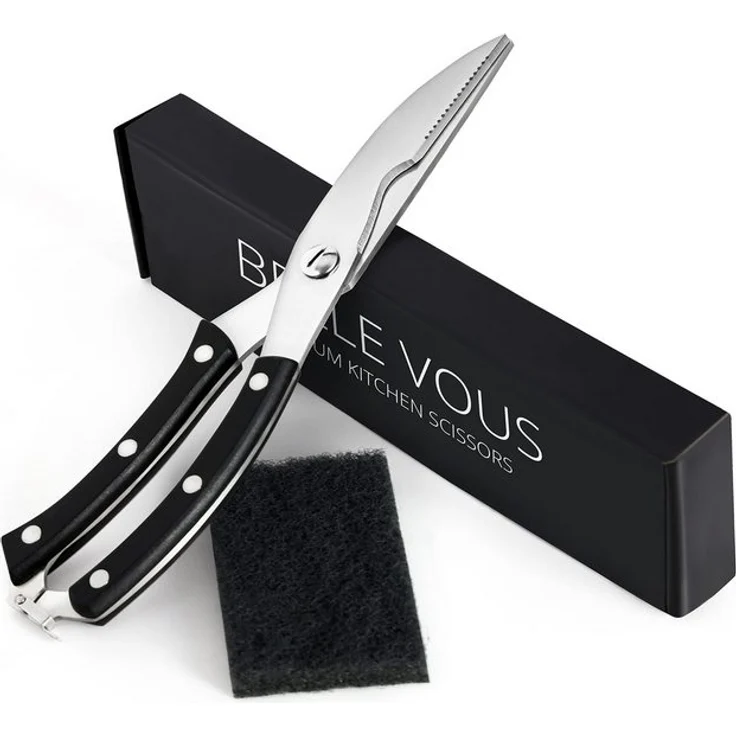 Belle Vous Geflügelschere Hochwertige Edelstahl Küchenschere - 25,5cm Länge, (1-tlg) – Bild 4