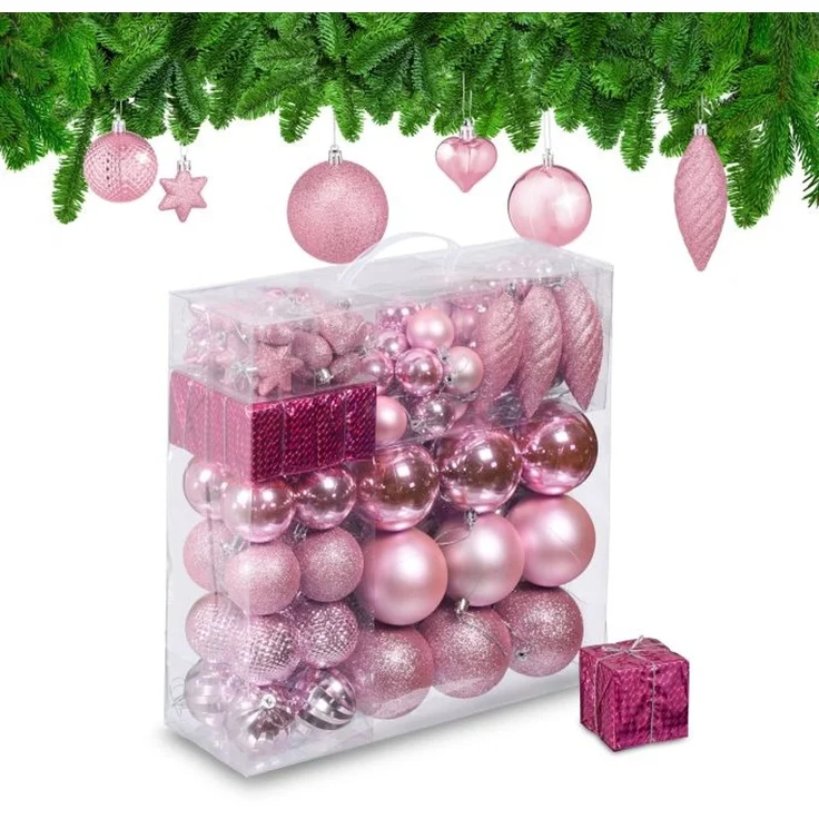 Relaxdays Weihnachtskugeln im 110er Set – Bild 1