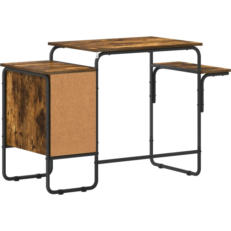 vidaXL Schreibtisch mit Stauraum Räuchereiche 120 x 50 x 75 cm 8007998 – Bild 6