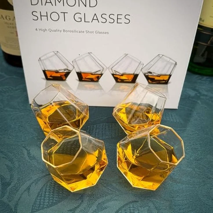 Mad Monkey - Shot Gläser Diamond (4er Set) transparent – Bild 6