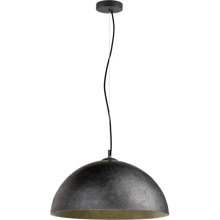 SLV FORCHINI 50, Pendelleuchte E27, 1x max. 40W, dimmbar, matt schwarz / matt gold, Pendellänge 150cm