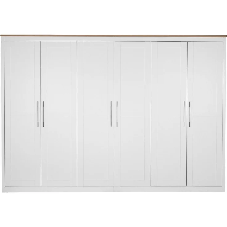 OTTO home Kleiderschrank Büsum Schlafzimmer Schrank Otto´s Choice mit 6 Türen (stabile robuste Bauweise mit optimaler Aufteilung - Breite 3m) Schlafzimmerschrank Landhaus Design Garderobe Schrank Bestseller – Bild 3