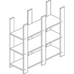 Zusatzregal Lara Kiefer Weiß