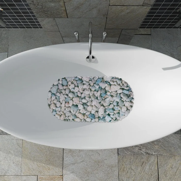 Relaxdays Badewannenmatte Steinoptik – Bild 2