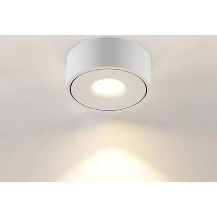 Arcchio LED Deckenleuchte Rotari, moderne 1-flammige Lampe in Weiß aus Aluminium, energiesparend für Flur und Wohnräume – Bild 5