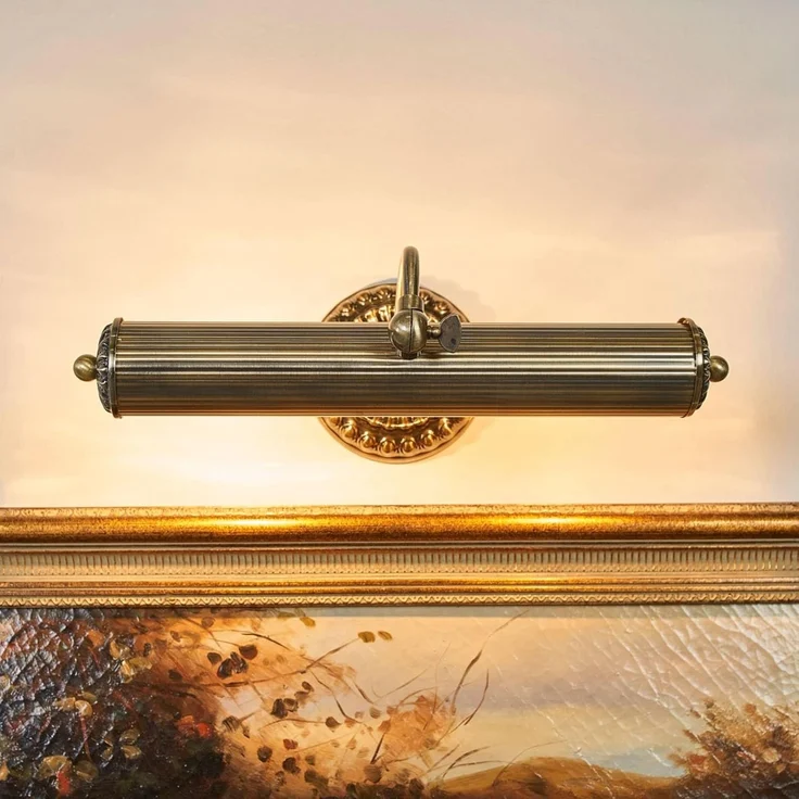 Lindby Bilderleuchte Joely, Metall, Bronze IP20, 2 x 40 W – Bild 4