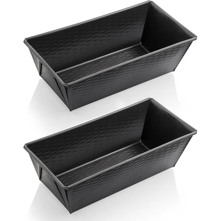 Grizzly Brotbackform Kastenform 2er Set (25 x 11,5 cm) – sauerteigbeständig, antihaft, (2-tlg), Für Brot & Kuchen geeignet