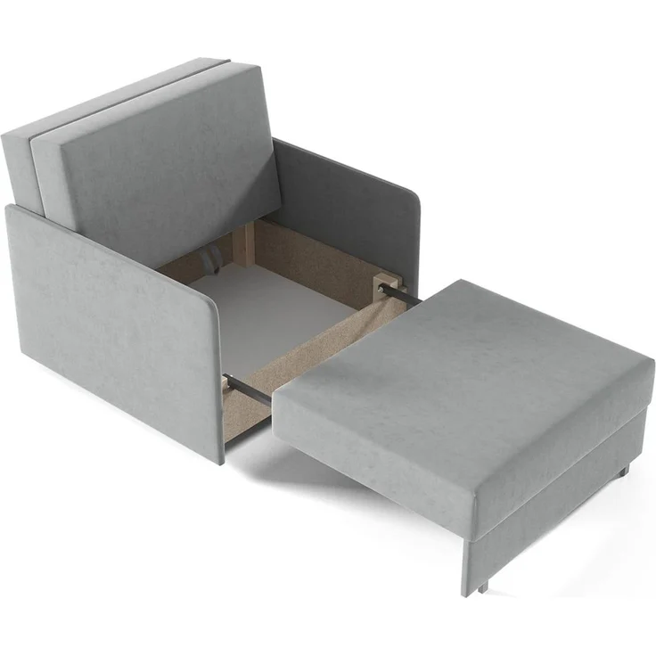 Sofasessel BOSTON I mit Ziernähten, 1-Sitzer Schlafsofa, Jugendsofa mit Schlaffunktion, ausziehbare Couch mit Bettkasten - Kronos 14, 85 x 97 x 105 cm – Bild 6