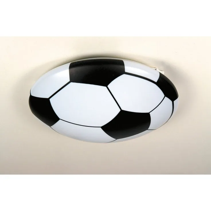 Deckenleuchte für Fussball-Fans, Deckenschale mit bruchsicherem Schirm, FUSSBALL