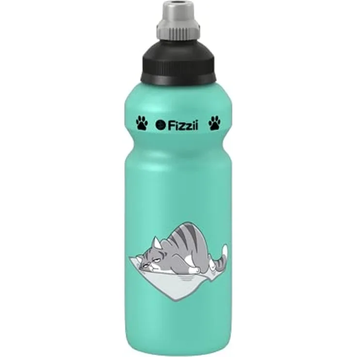 Fizzii Trinkflasche Pastellfarbig 500ml Sprudelsicher