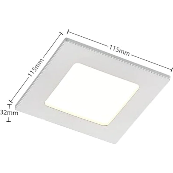 PRIOS LED Helina, moderne 1-flammige Badezimmerleuchte in Aluminium mit energiesparendem Leuchtmittel – Bild 5