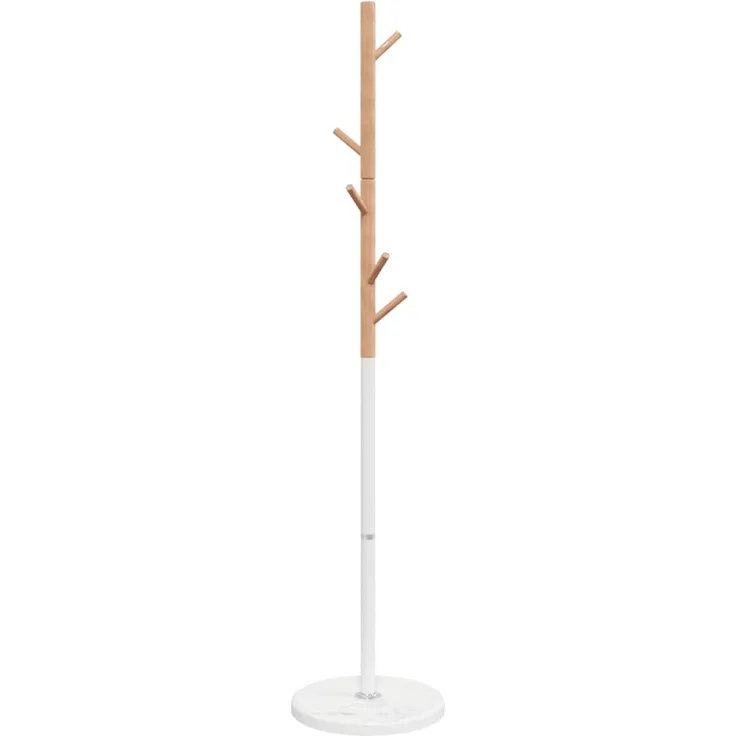 vidaXL Garderobenständer Weiß 172 cm Pulverbeschichtetes Eisen 377088