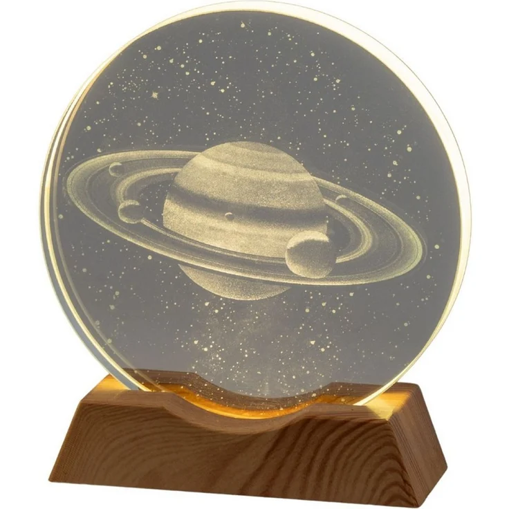 formano LED Tischleuchte Kristallglas, LED, Höhe: 11cm, Farbe: Transparent, Motiv: Kristall – Bild 1
