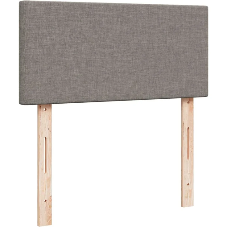 vidaXL Boxspringbett mit Matratze Taupe 90x200 cm Stoff 3287336 – Bild 7