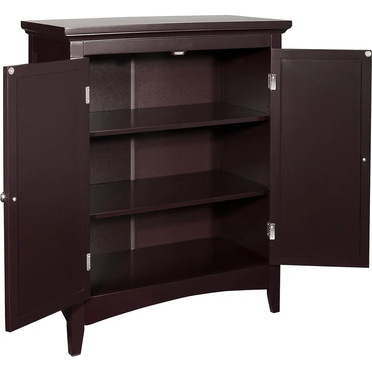 Versanora ELG-595 Badezimmer-Fußboden-Kabinett, MDF, Braun, 66.04 x 33.02 x 81.28 cm – Bild 9