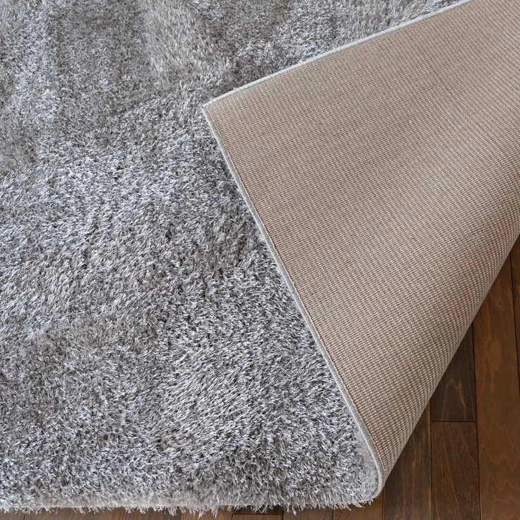 HOME DELUXE Hochflor Teppich SOFI - 110 x 60 cm Dunkelgrau – Bild 4