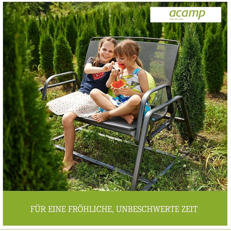 acamp Gartenmöbel-Schutzhülle Abdeckhülle für Hollywoodschaukel (Schutzhülle für Gartenmöbel), Plane, Abdeckung, Möbelschutz, Regenschutz - 215x155x150 cm – Bild 6