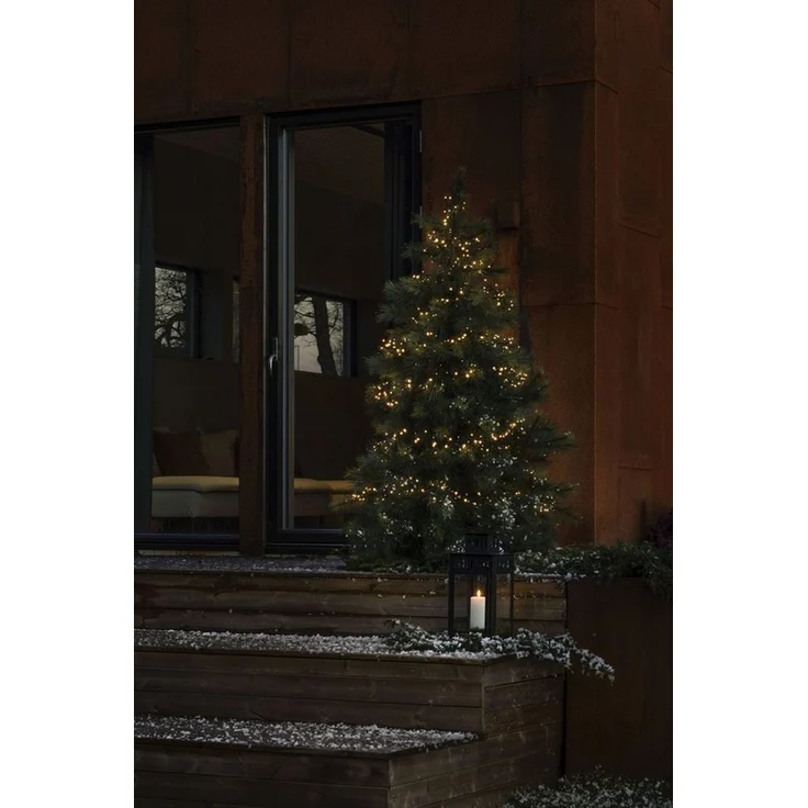KONSTSMIDE LED-Lichterkette Weihnachtsdeko aussen, 400-flammig, Micro LED Compactlights, 400 warm weiße Dioden – Bild 5