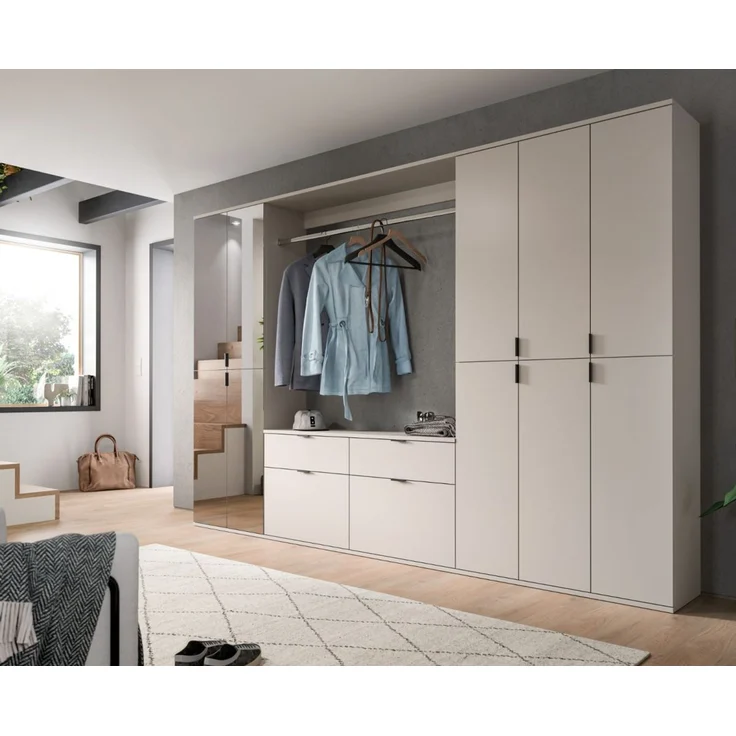 Garderobenschrank mit Spiegel Line-Up in kaschmir 122x193 cm – Bild 6