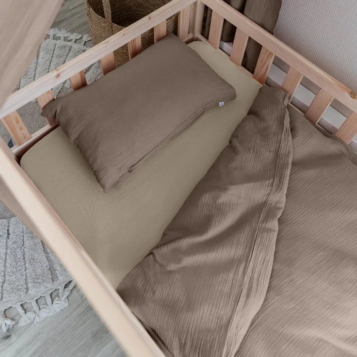 lilimaus Kinderbettwäsche Musselin Kinderbettwäsche 100x135 135x200 - Bettwäsche Kinderbett, 1 teilig, Kinderbettwäsche Set 100% Baumwolle, atmungsaktiv & weich – Bild 1