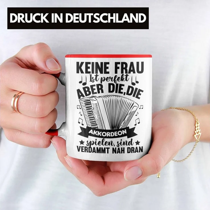 Trendation Tasse Trendation - Akkordeon Tasse Geschenk Akkordeon-Spielerin Geschenkidee – Bild 2