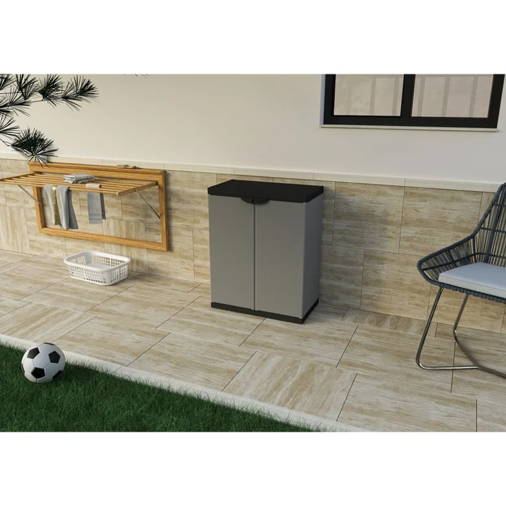 Kreher Mehrzweckschrank 'Armadio', modulares System aus Kunststoff für Keller, Garten, Garage – Bild 3