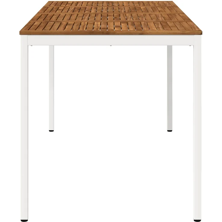 vidaXL Gartenbar-Tisch NAARDEN Natur und Weiß 196 x 100,5 x 105 cm 3394423 – Bild 4