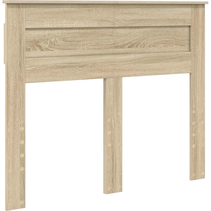 vidaXL Bettrahmen mit Kopfteil Sonoma-Eiche 120 x 200 cm Holzwerkstoff 3410013 – Bild 6