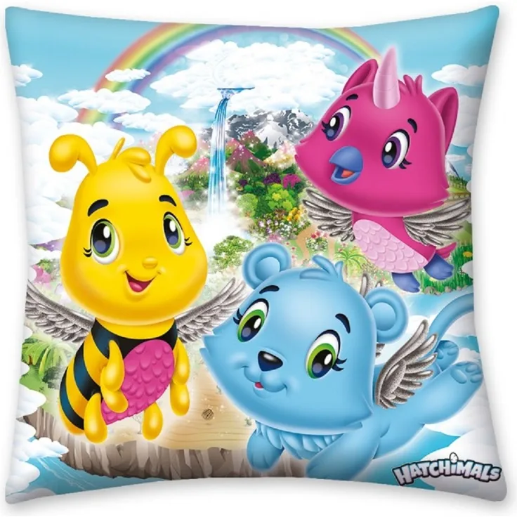 Hatchimals Dekokissen Kuschelkissen (1 Stk.) 40 x 40 cm aus Polyester
