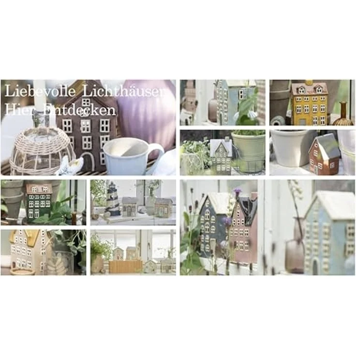 Lichterhaus Teelichthalter Teelichthaus Lebkuchenhaus Braun Ib Laursen 27630-14 – Bild 5