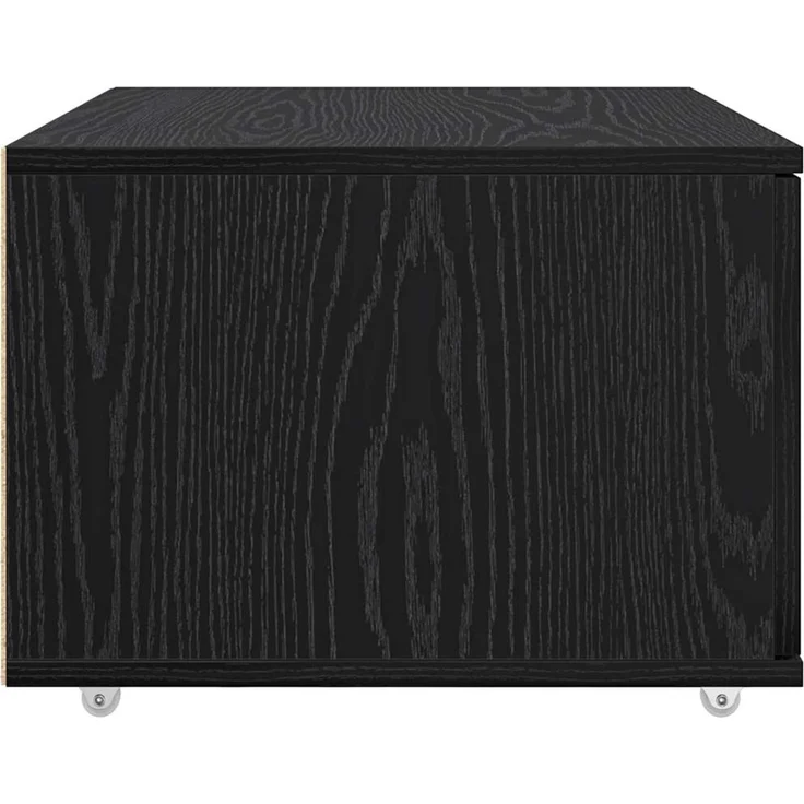 vidaXL Schubladenschrank Mit Rad Schwarz Eichen-Optik 55 x 45 x 31 cm 869307 – Bild 7